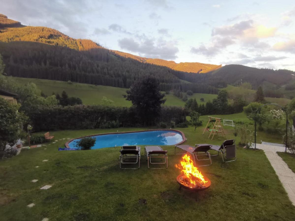 Pool, Pokale, Sauna, Billard, Kirche U. Viel Natur Vordernberg Dış mekan fotoğraf