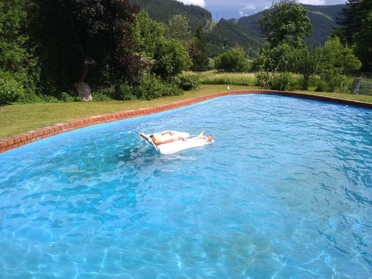 Pool, Pokale, Sauna, Billard, Kirche U. Viel Natur Vordernberg Dış mekan fotoğraf